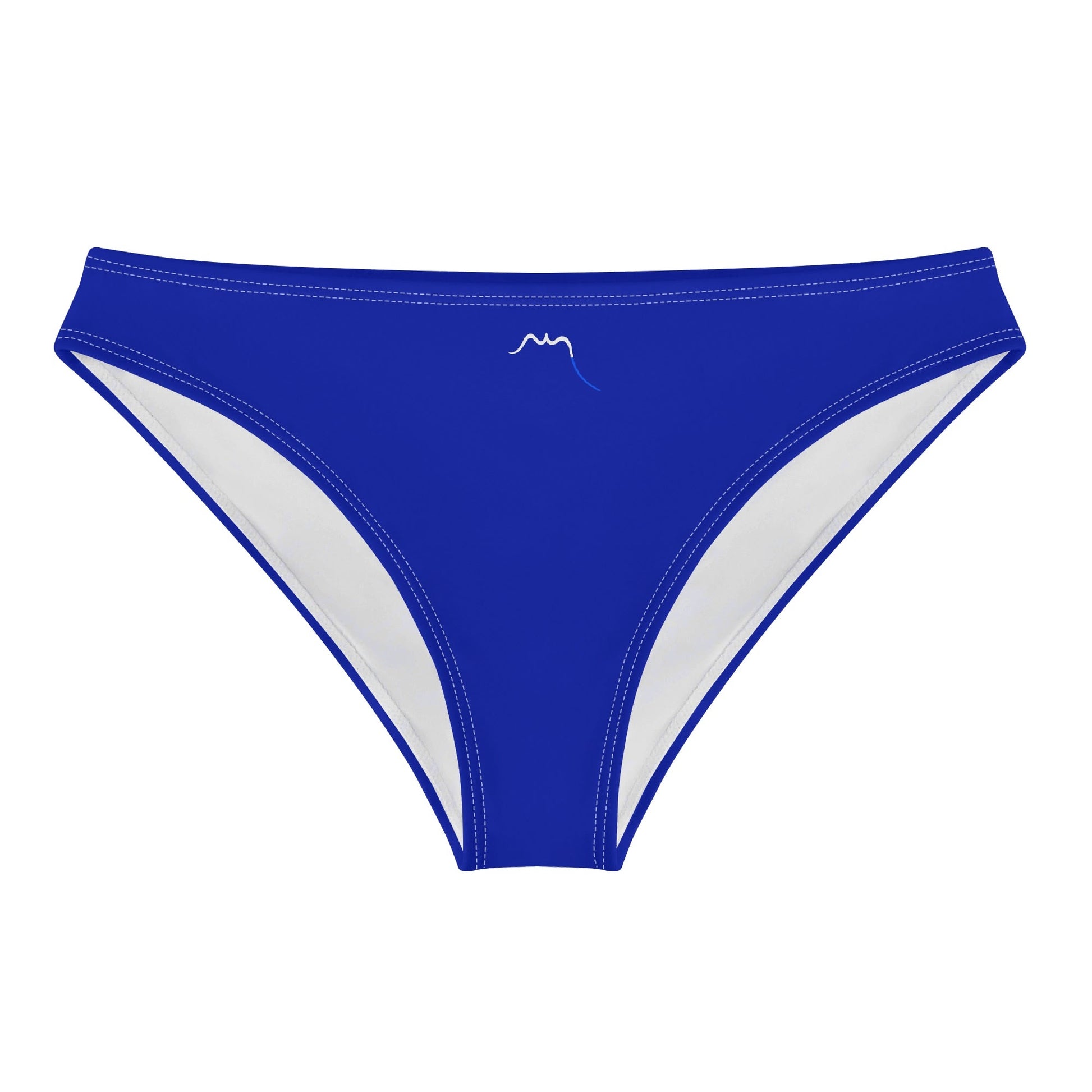 Vue de face à plat de la Culotte Elaia - coloris bleu roi