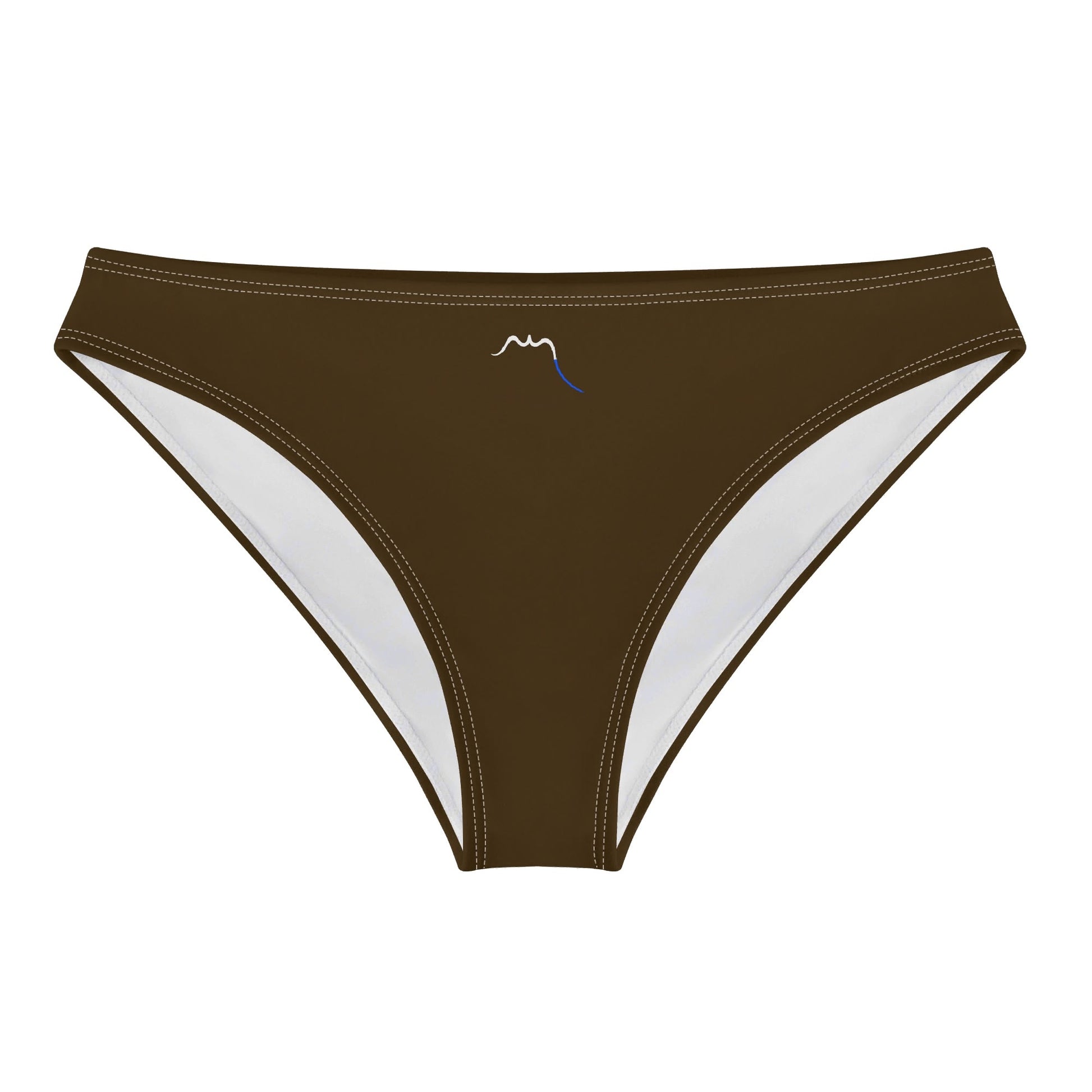 Vue de face à plat de la Culotte Elaia - coloris chocolat