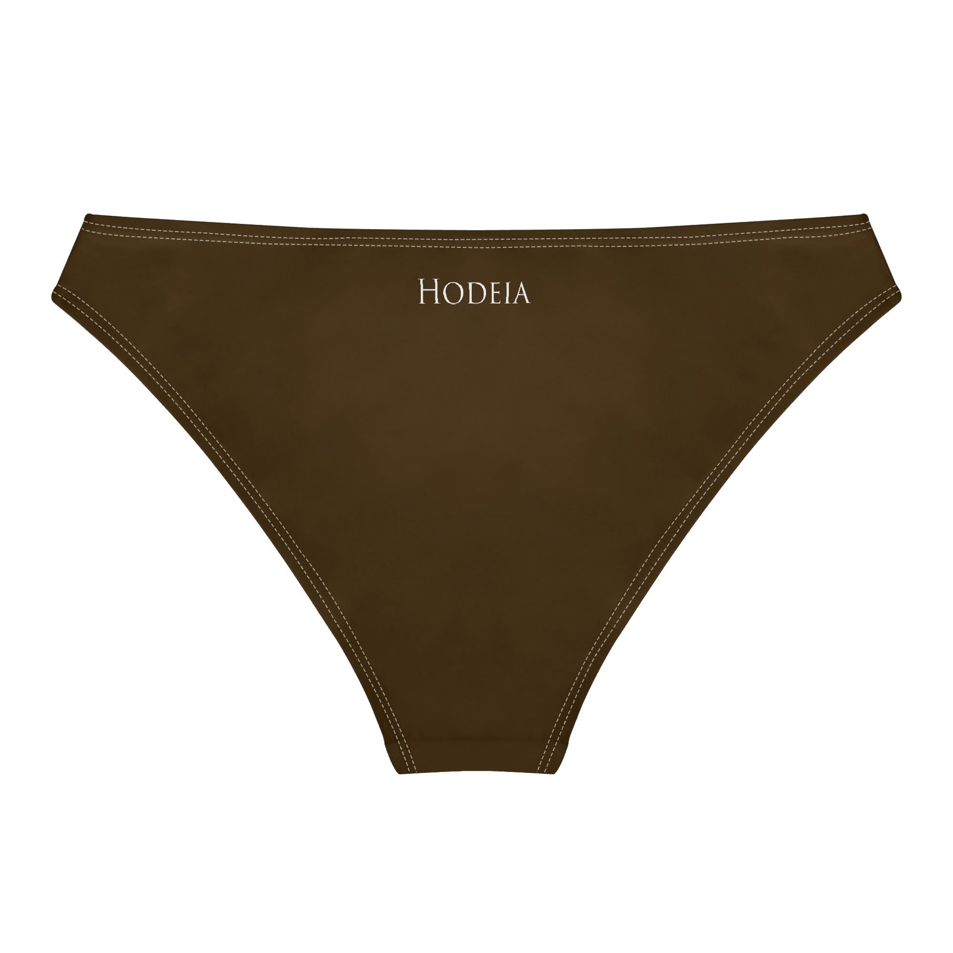 Vue de dos à plat de la Culotte Elaia - coloris chocolat