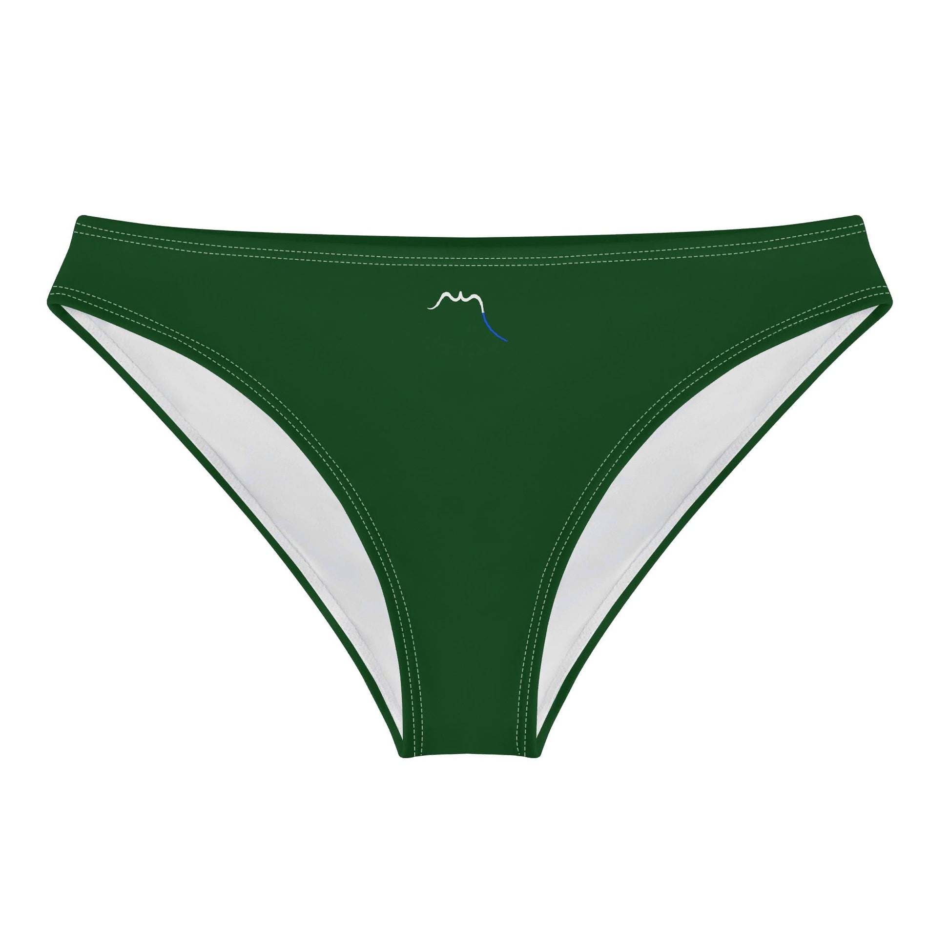 Vue de face à plat de la Culotte Elaia - coloris vert forêt