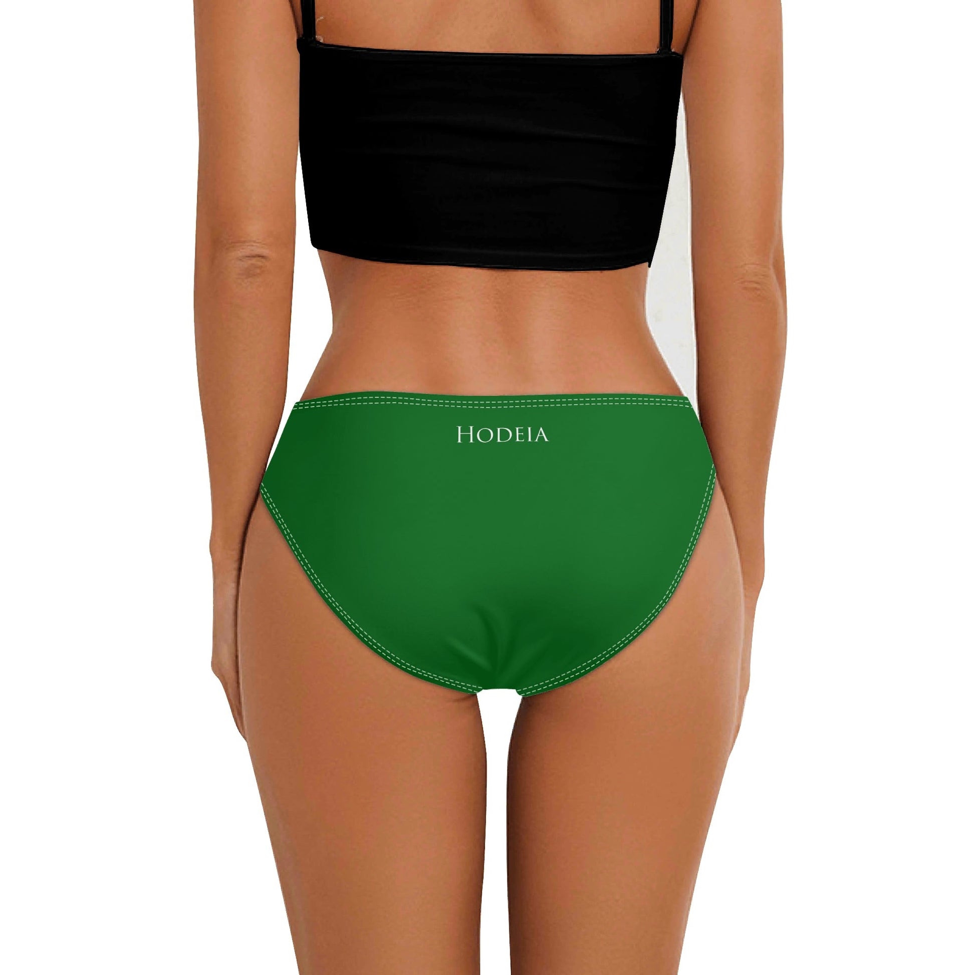 Vue de dos de la Culotte Elaia - coloris vert