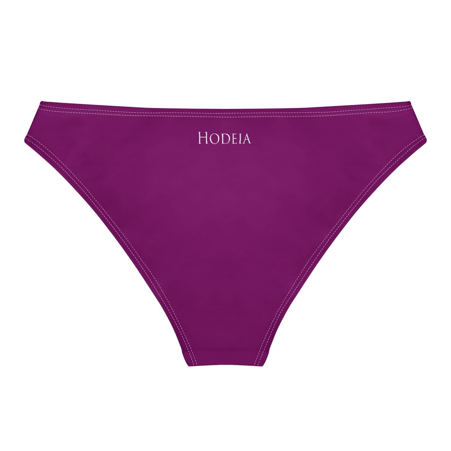 Vue de dos à plat de la Culotte Elaia - coloris mauve foncé