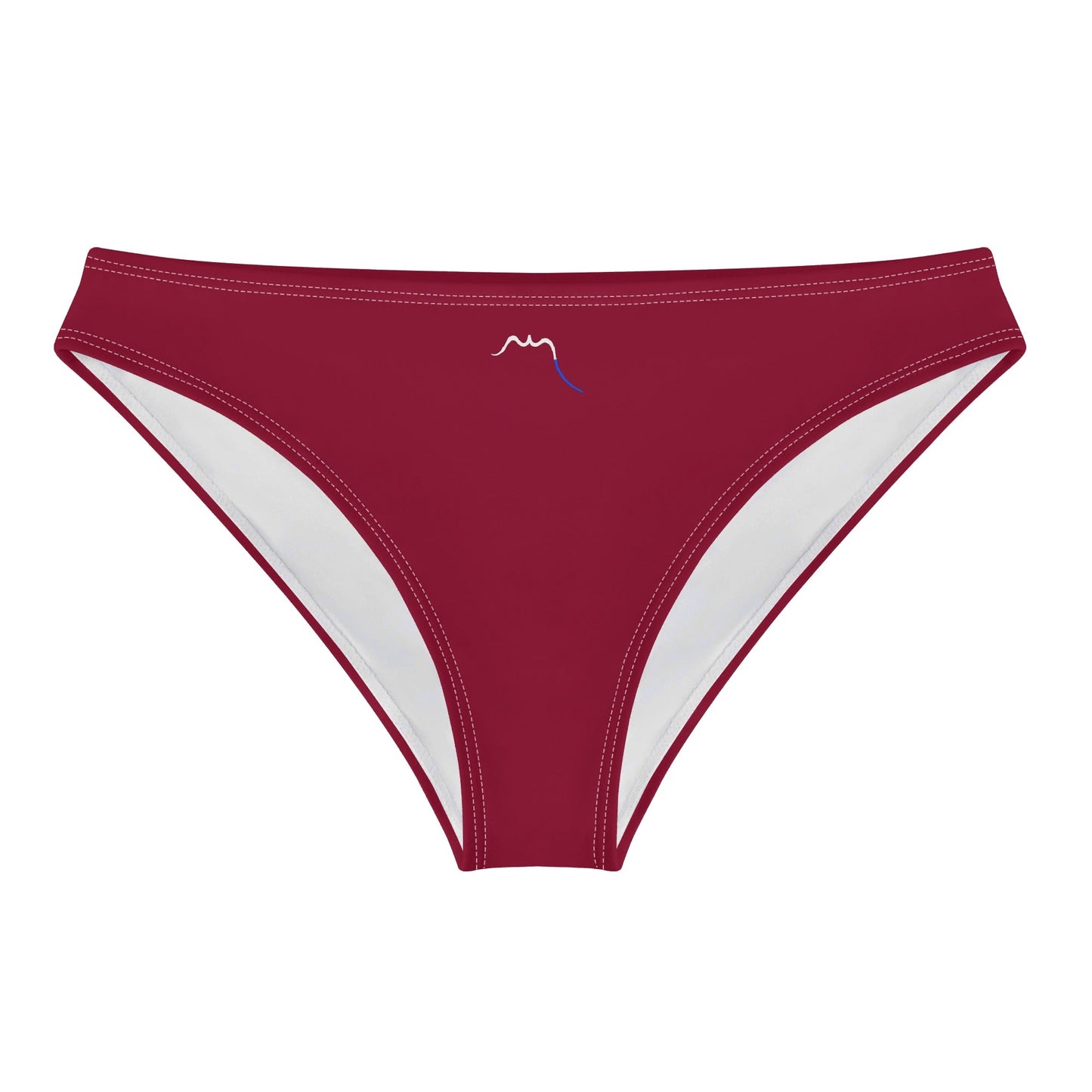 Vue de face à plat de la Culotte Elaia - coloris bordeaux mauve