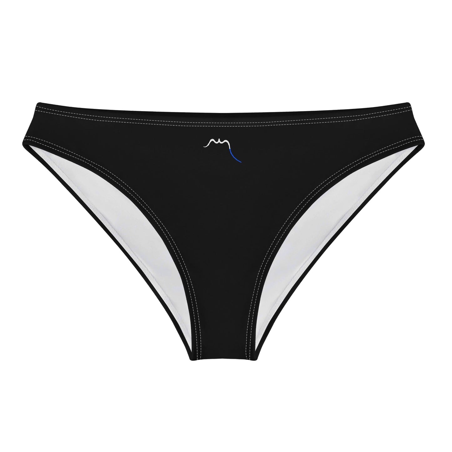 Vue de face à plat de la Culotte Elaia - coloris noir
