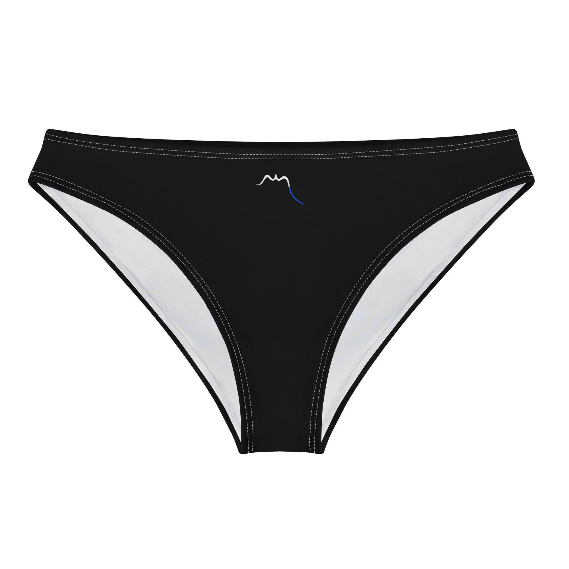 Vue de face à plat de la Culotte Elaia - coloris noir