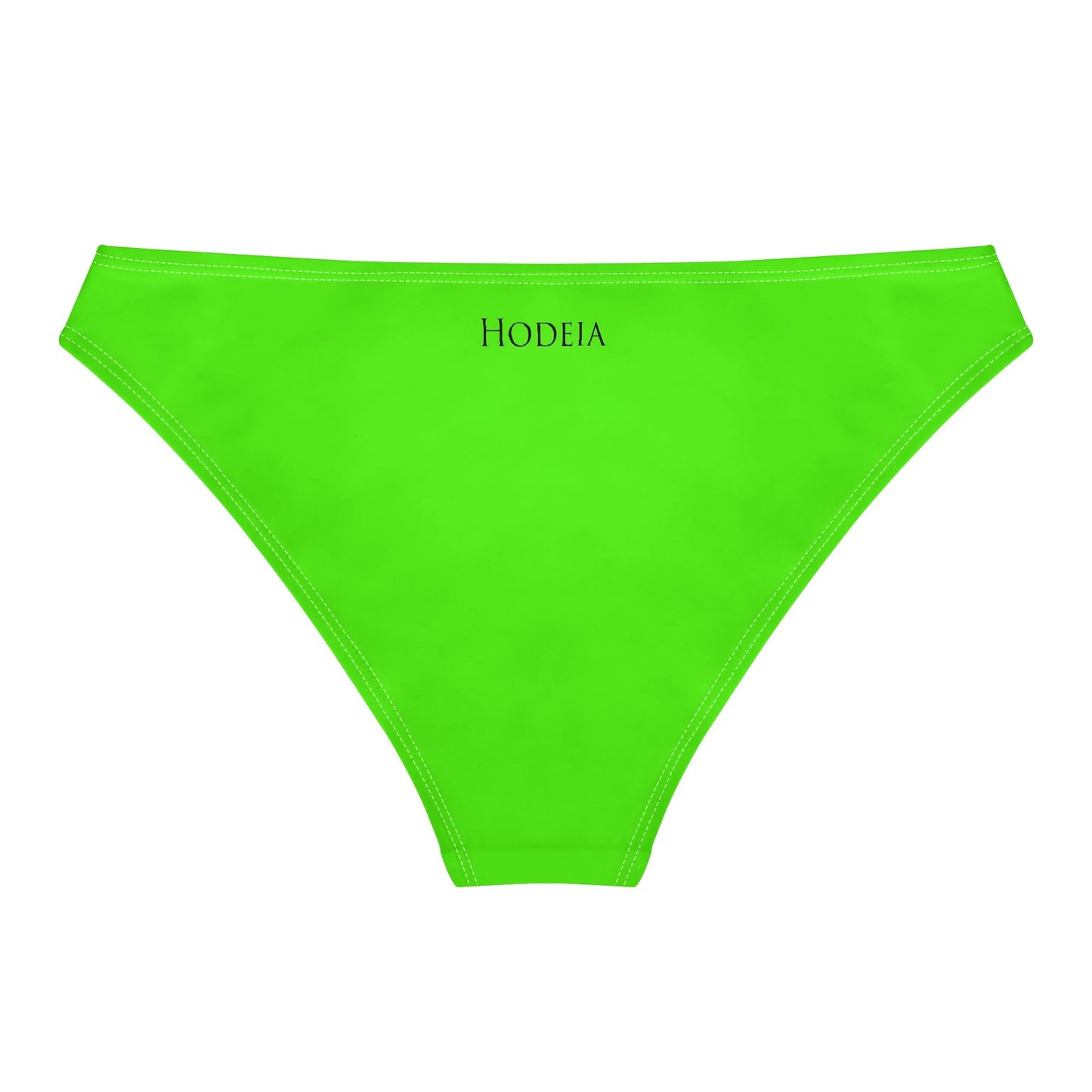 Vue de dos à plat de la Culotte Elaia - coloris vert fluo