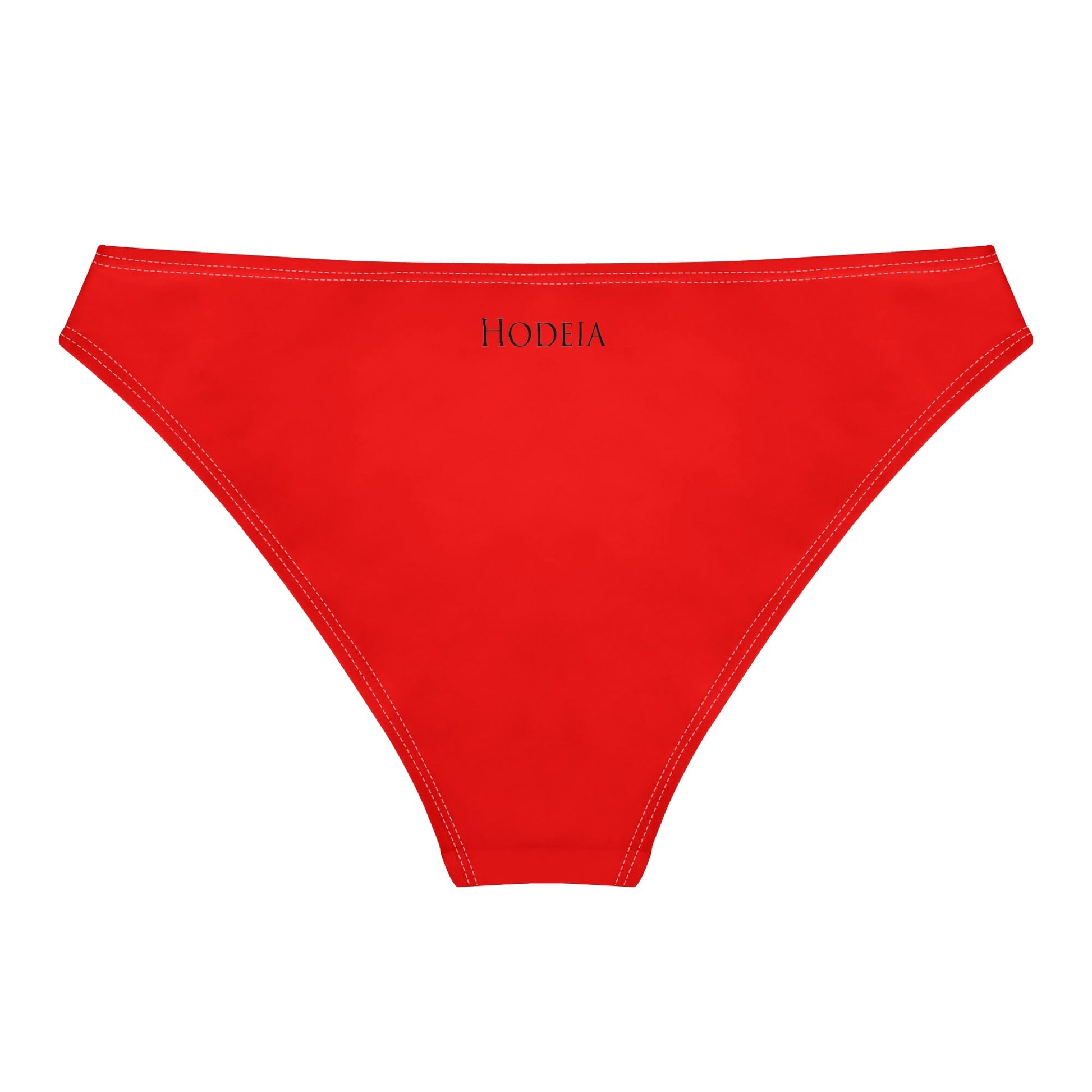 Vue de dos à plat de la Culotte Elaia - coloris rouge vif