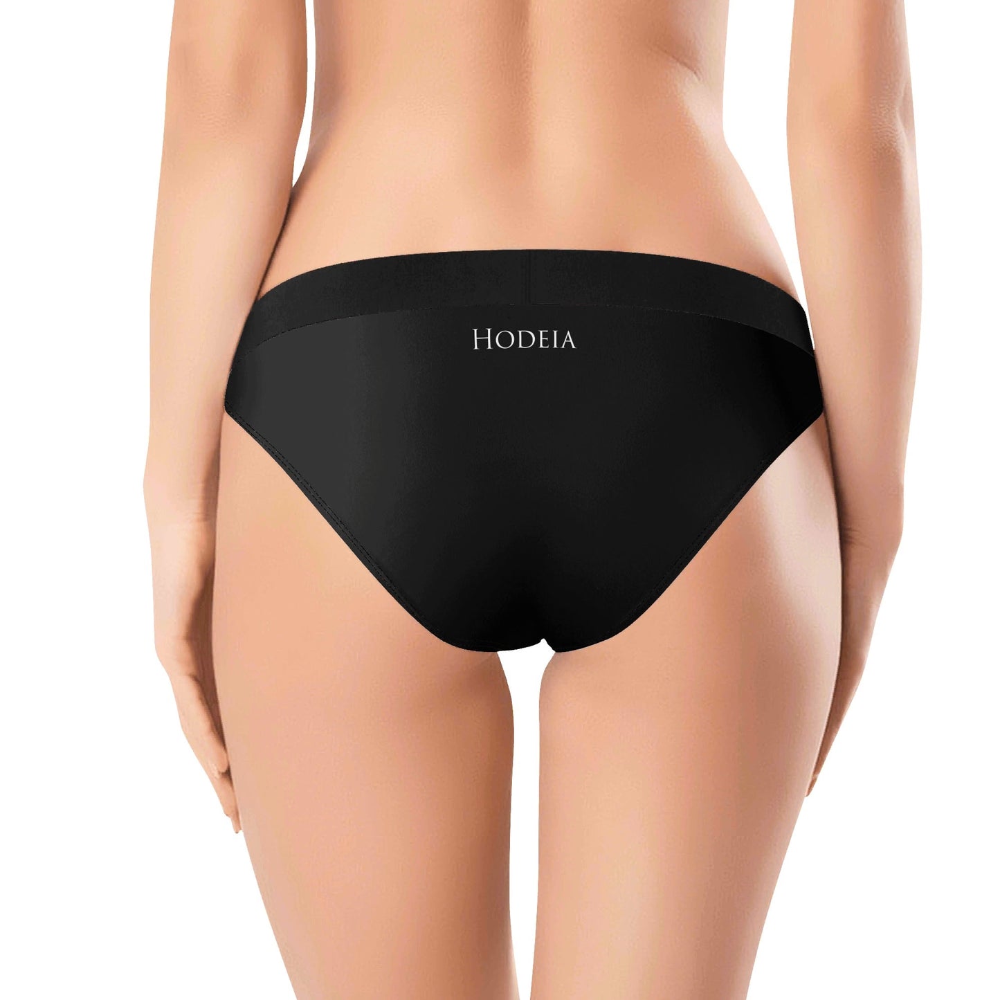Vue de dos de la Culotte Elaia Taille Haute - coloris noir