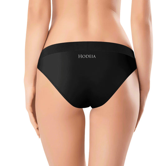 Vue de dos de la Culotte Elaia Taille Haute - coloris noir