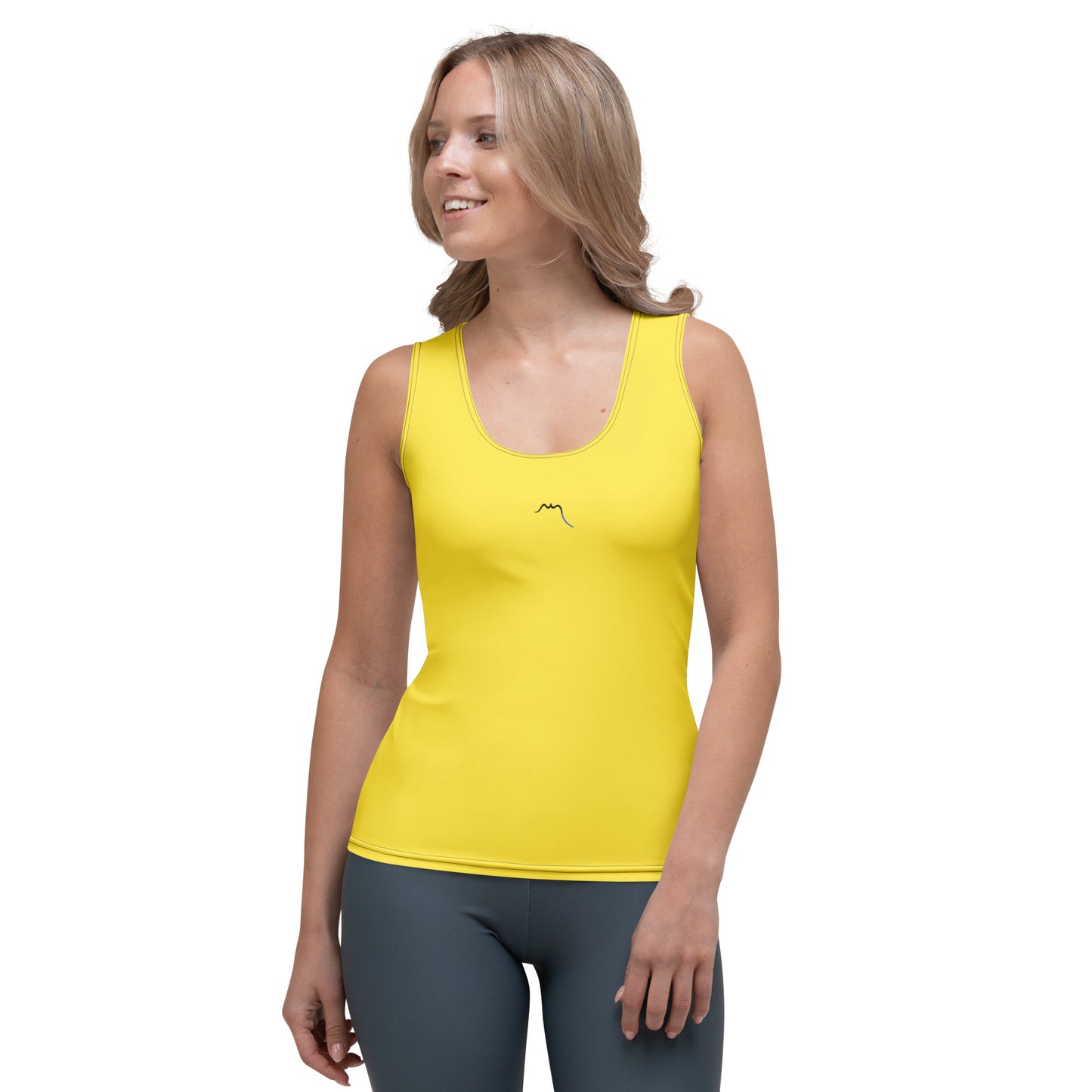 Vue de face du Débardeur Angelu - coloris jaune