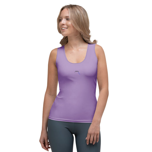 Vue de face du Débardeur Angelu - coloris mauve clair