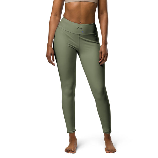 Vue de face du Legging Ossau - coloris kaki