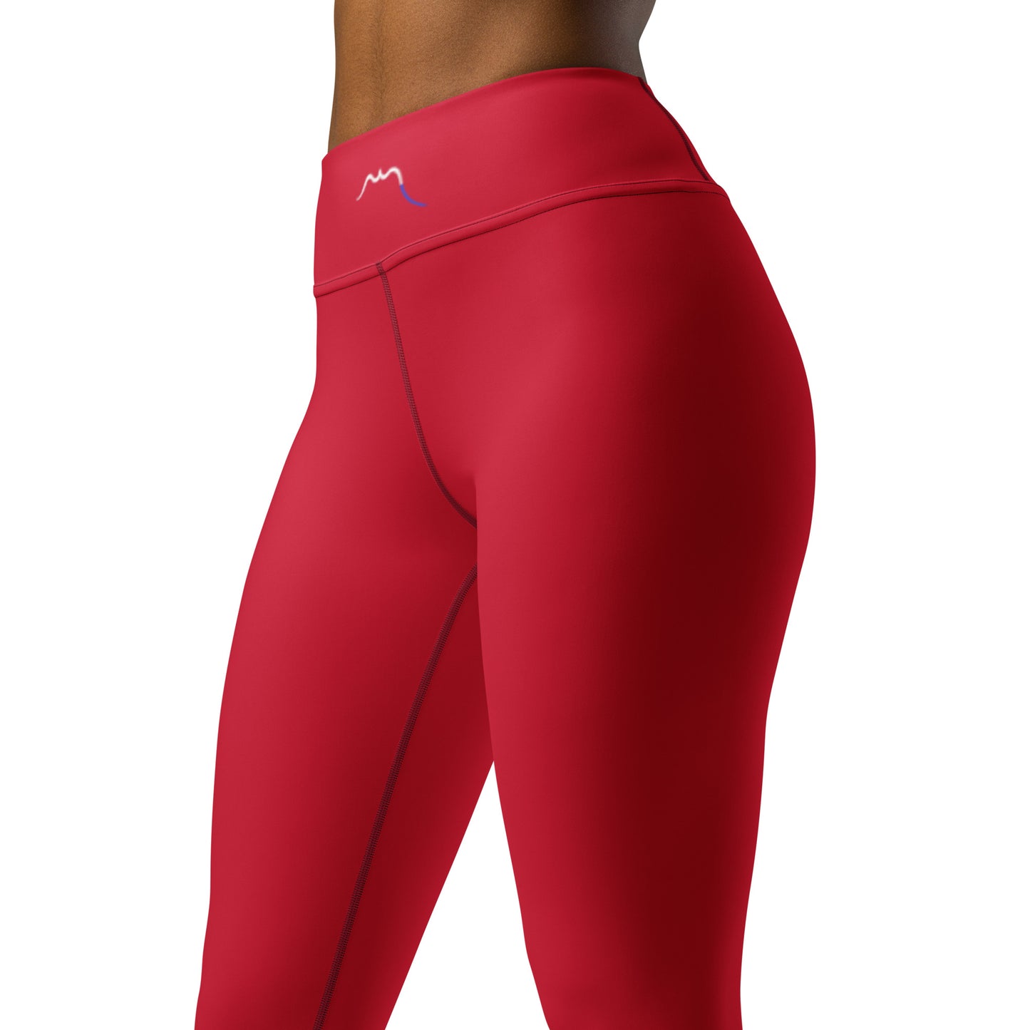 Gros plan bassin du Legging Ossau - coloris rouge