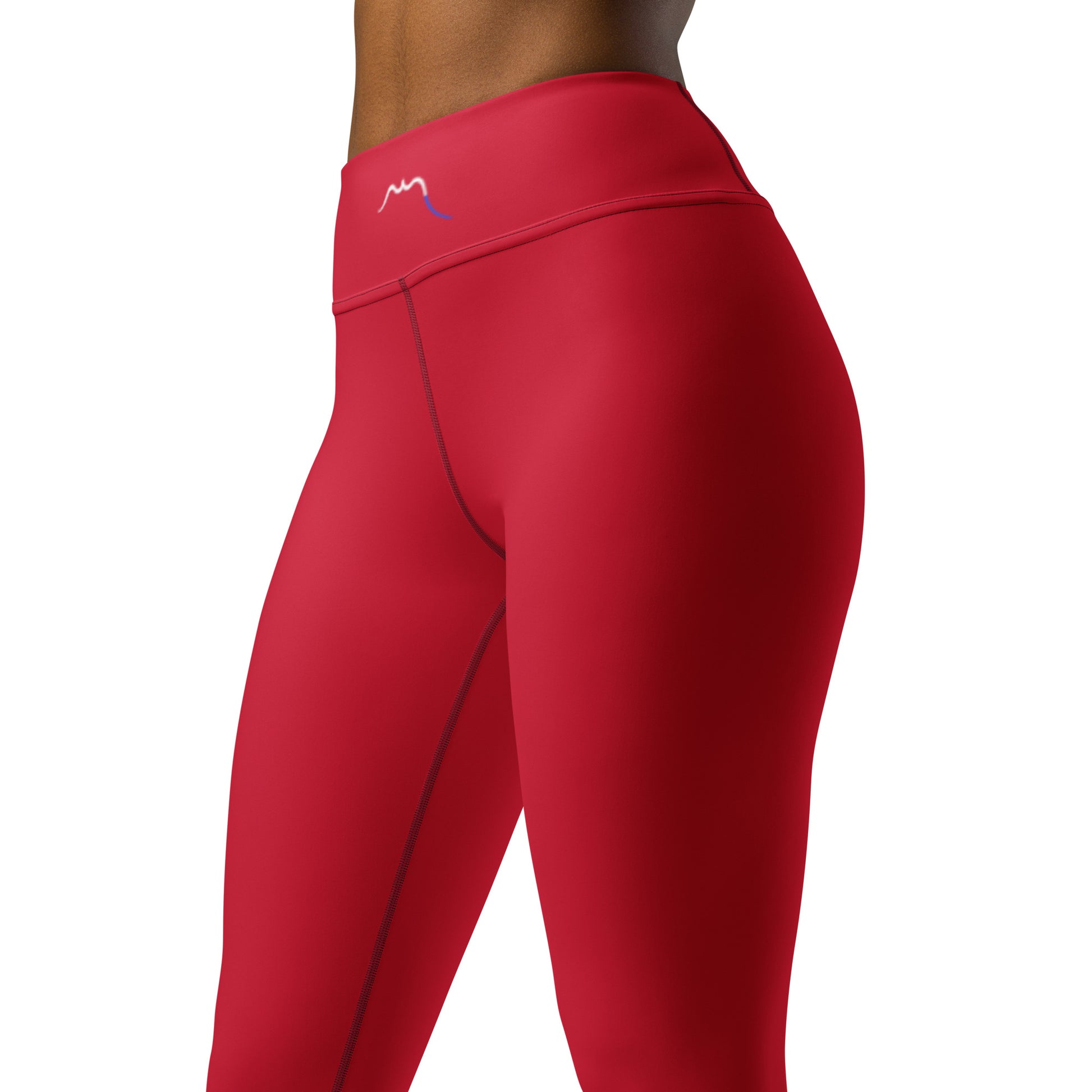 Gros plan bassin du Legging Ossau - coloris rouge