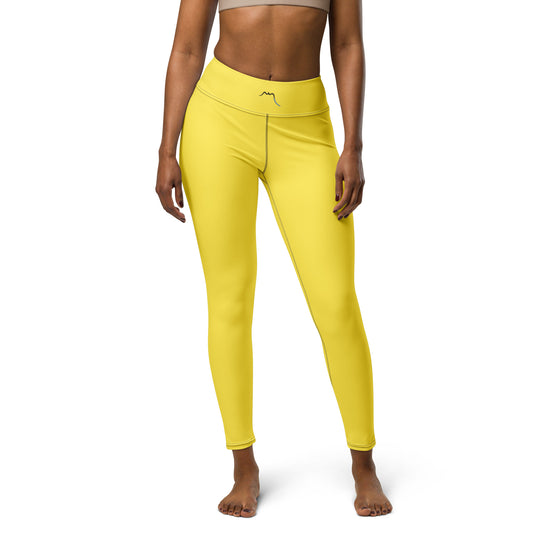 Vue de face du Legging Ossau - coloris jaune