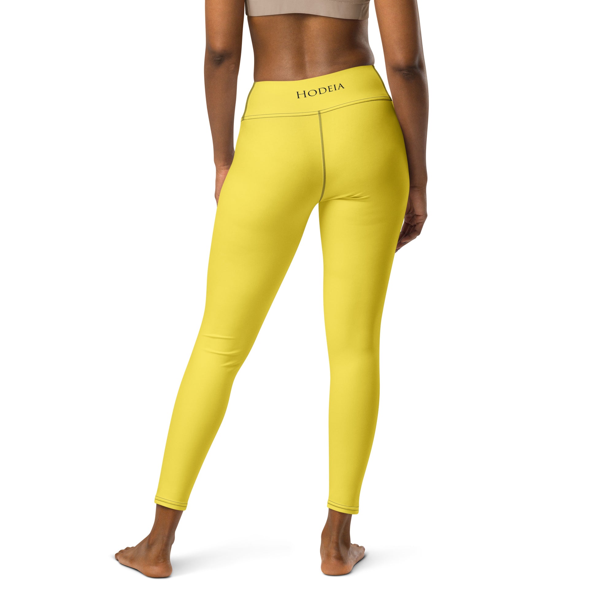 Vue de dos du Legging Ossau - coloris jaune