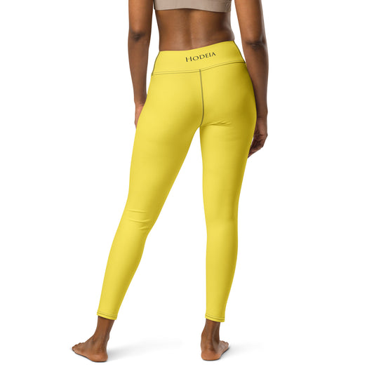 Vue de dos du Legging Ossau - coloris jaune