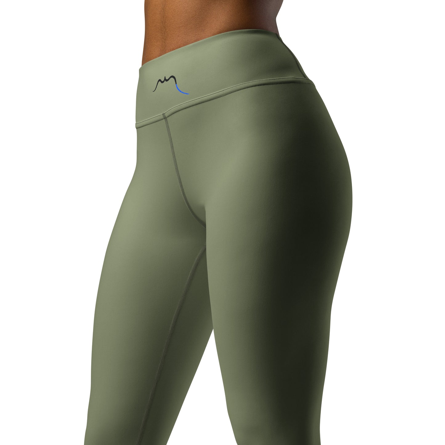 Gros plan bassin du Legging Ossau - coloris kaki