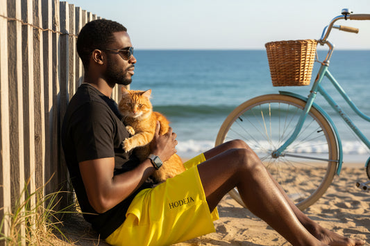 Vue de dos du maillot de surf Indar - coloris jaune