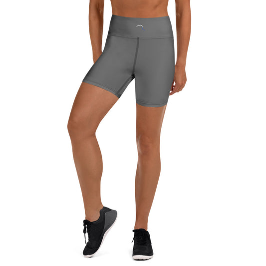 Vue de face du Short de Yoga Sol - coloris gris