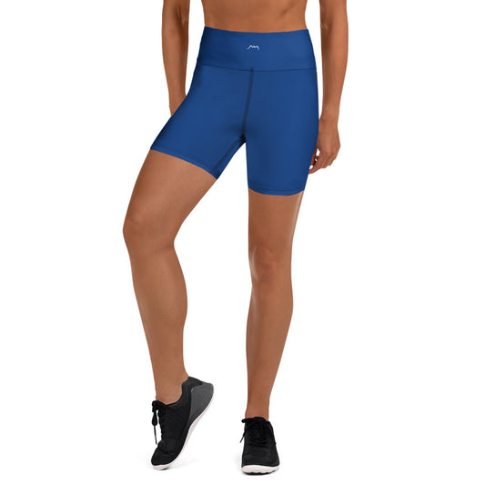 Vue de face du Short de Yoga Sol - coloris bleu pétrole
