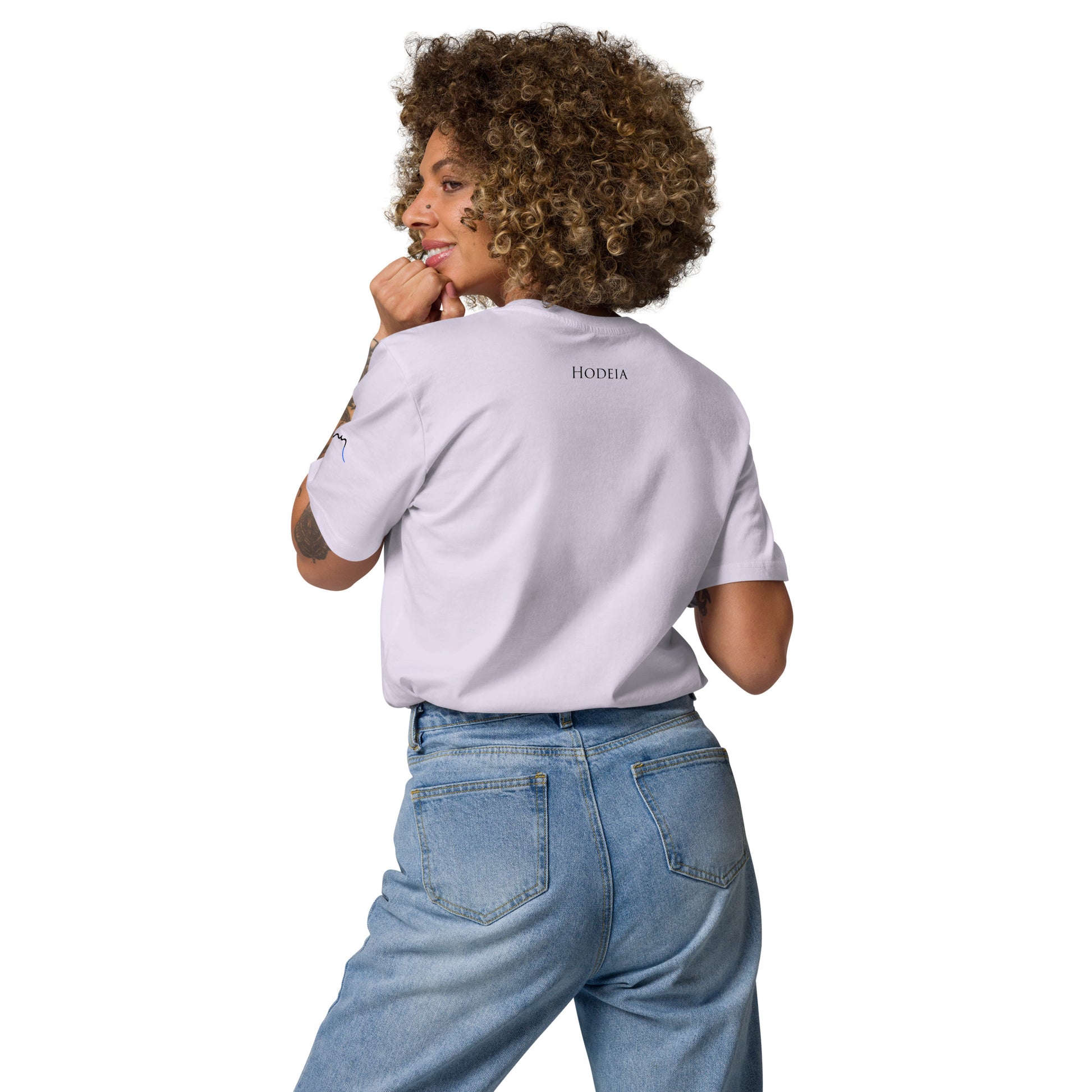 Vue de dos du t-shirt 100% coton biologique CDT - coloris orchidée