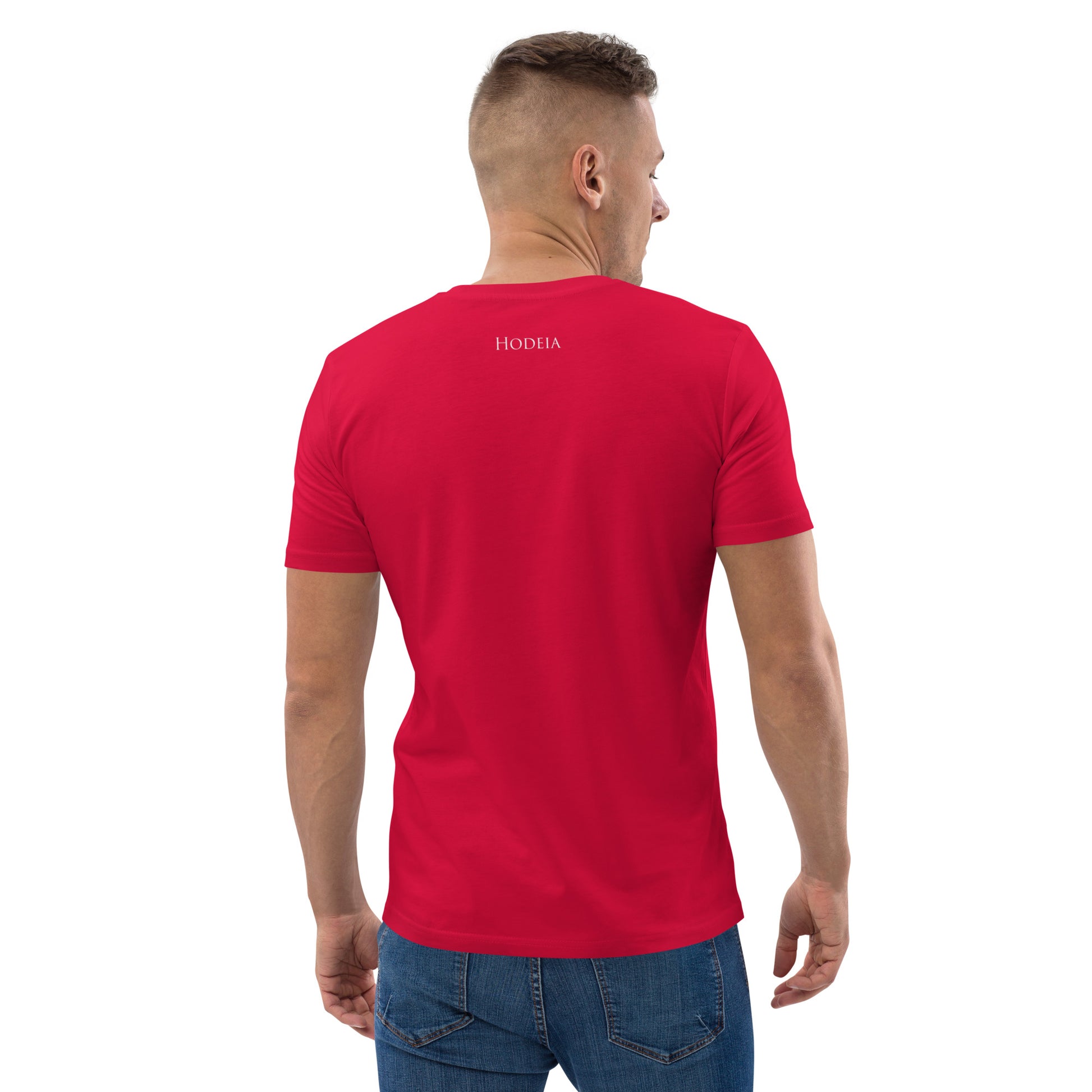 Vue de dos du t-shirt 100% coton biologique CDT - coloris rouge