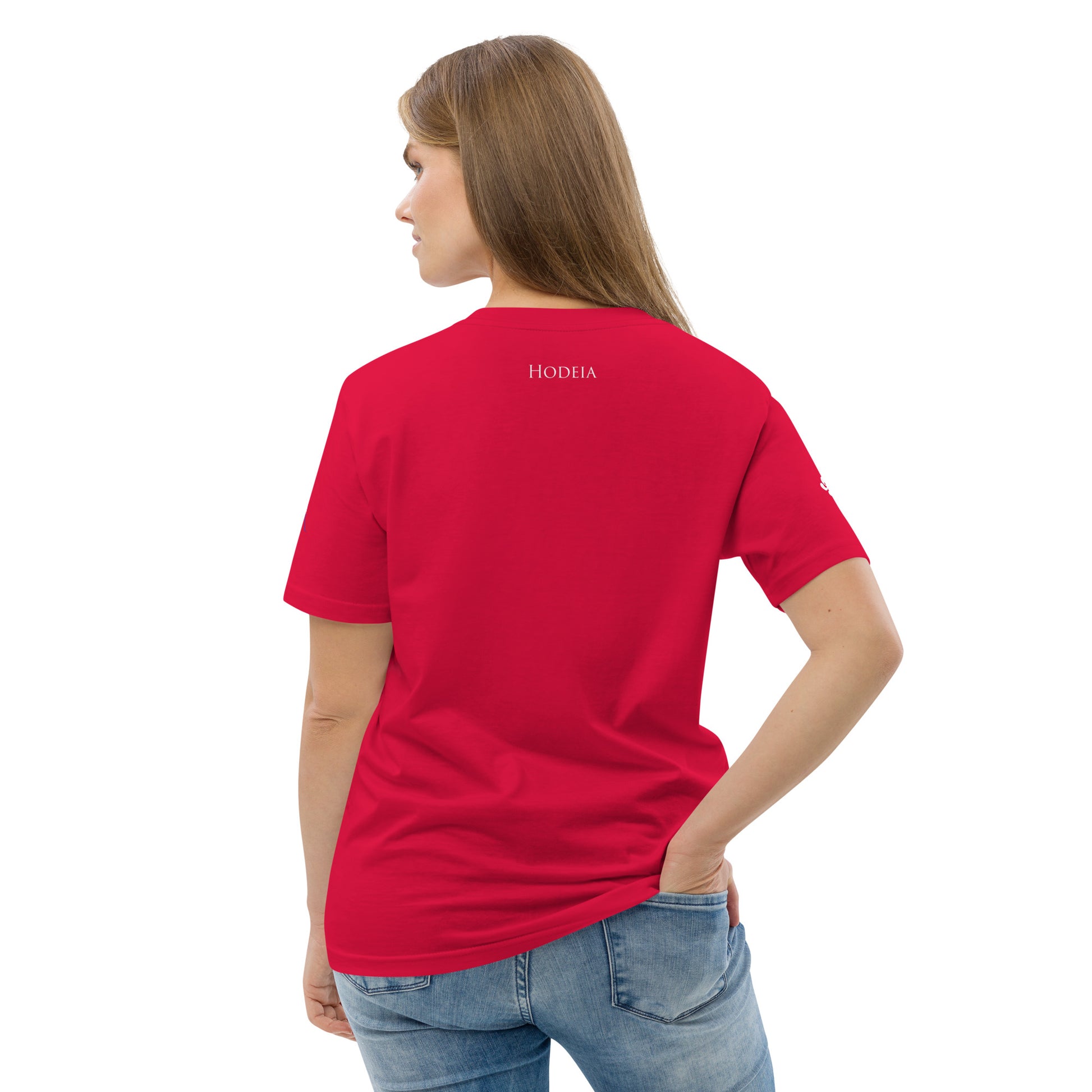 Vue de dos du t-shirt 100% coton biologique CDT Sunset - coloris rouge