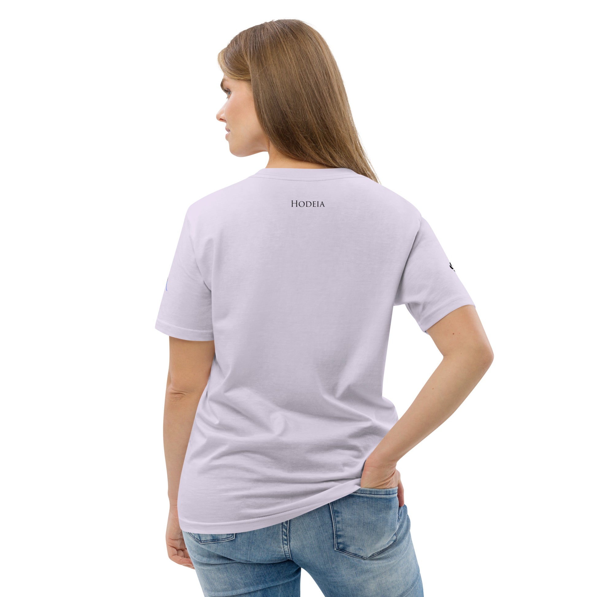 Vue de dos du t-shirt 100% coton biologique Pelote Basque - coloris orchidée