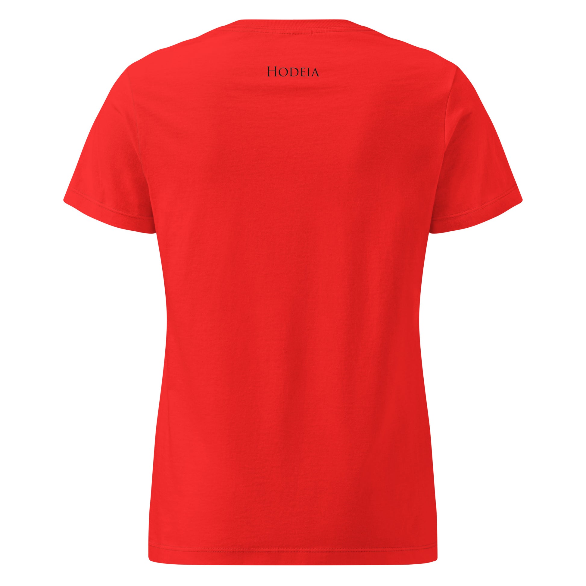 Vue de dos du T-shirt Cintré Insola -coloris rouge