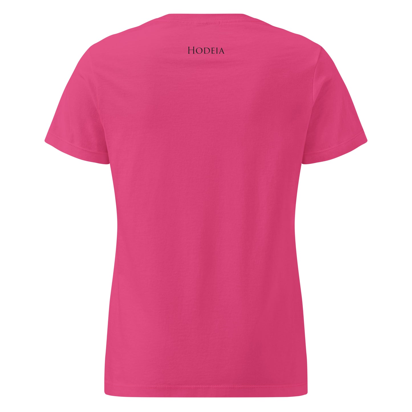 Vue de dos du T-shirt Cintré Insola -coloris rose foncé