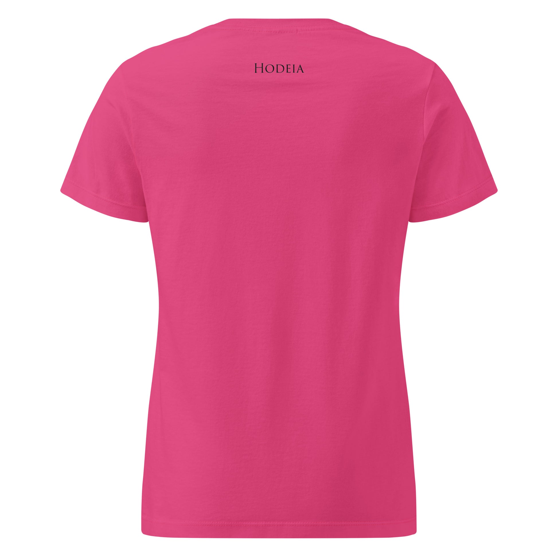 Vue de dos du T-shirt Cintré Insola -coloris rose foncé
