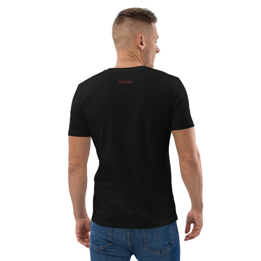vue de dos du t-shirt premium coton bio Montagne - coloris noir
