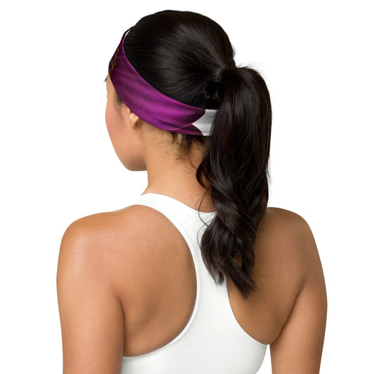 bandeau de tête porté dos motif bariolé ou floral