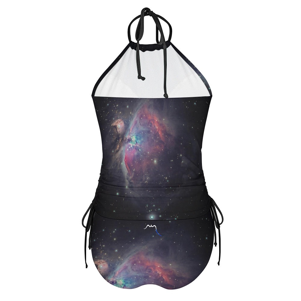 bikini dos nu azul dos coloris noir