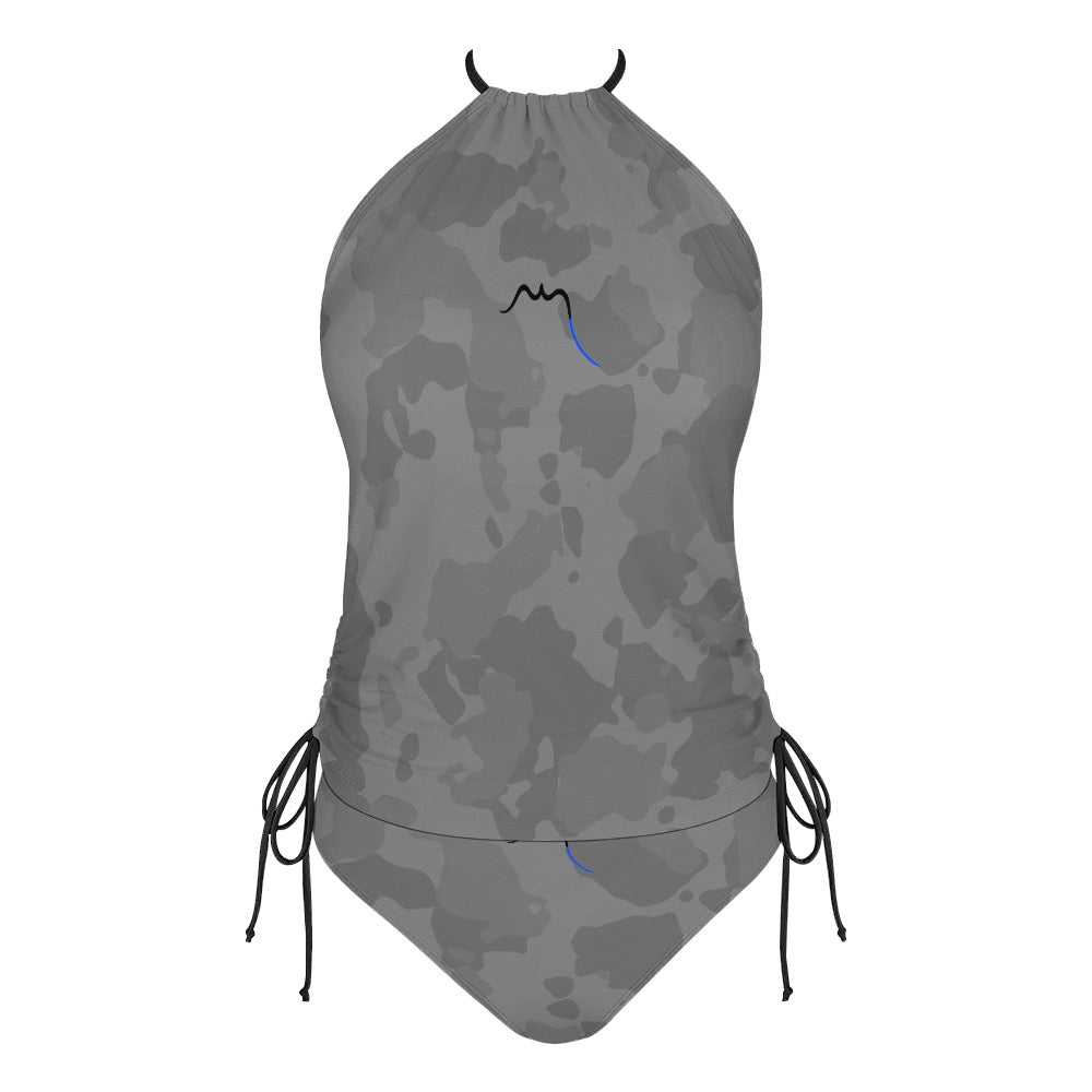 bikini dos nu azul face coloris camouflage gris