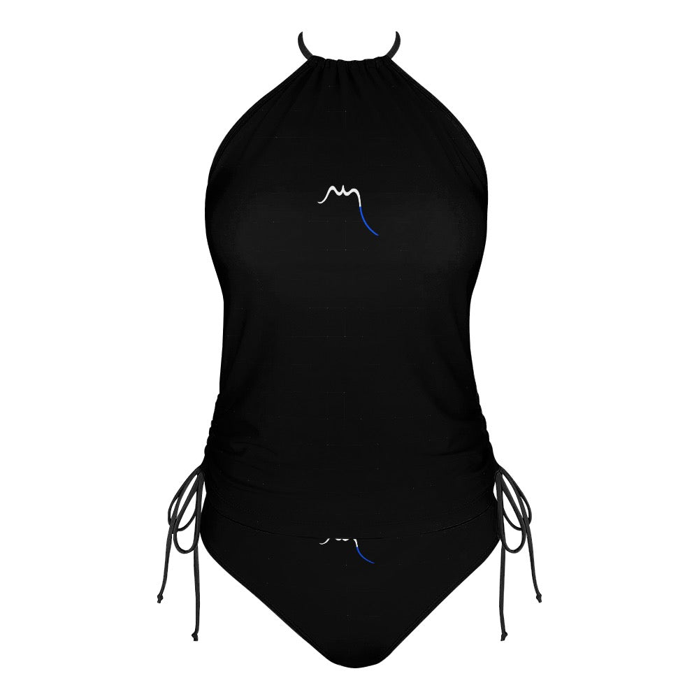bikini dos nu azul face coloris noir
