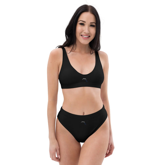 bikini éco-responsable uhabia porté face coloris noir