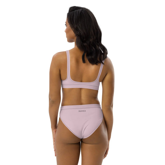 bikini éco-responsable uhabia porté dos coloris rose pâle