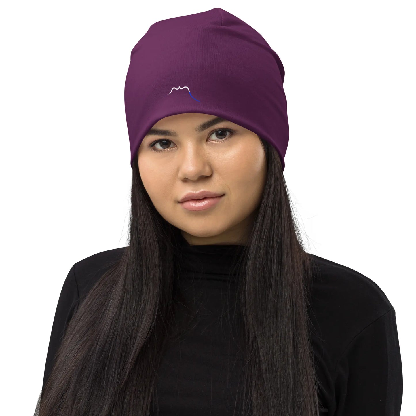 bonnet ttiki porté face coloris violet