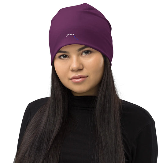bonnet ttiki porté face coloris violet