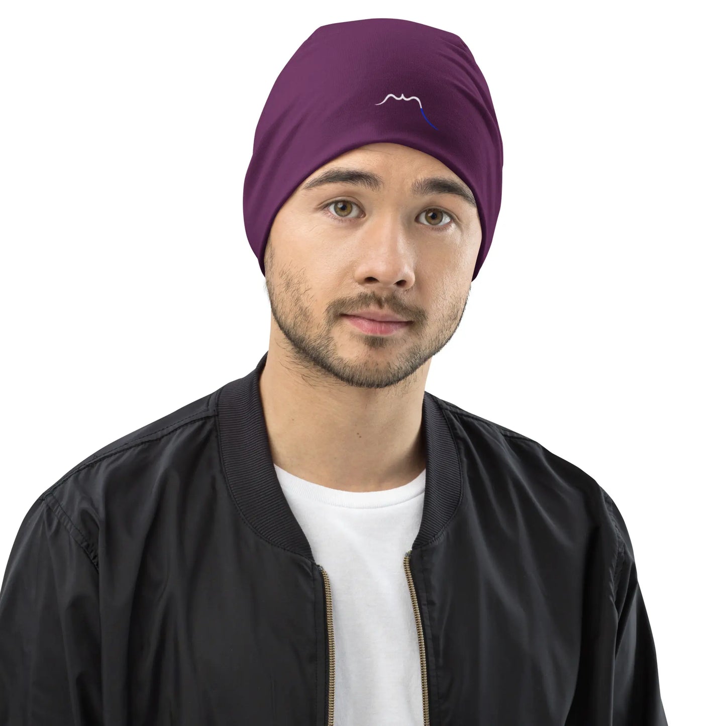 bonnet ttiki porté face coloris violet