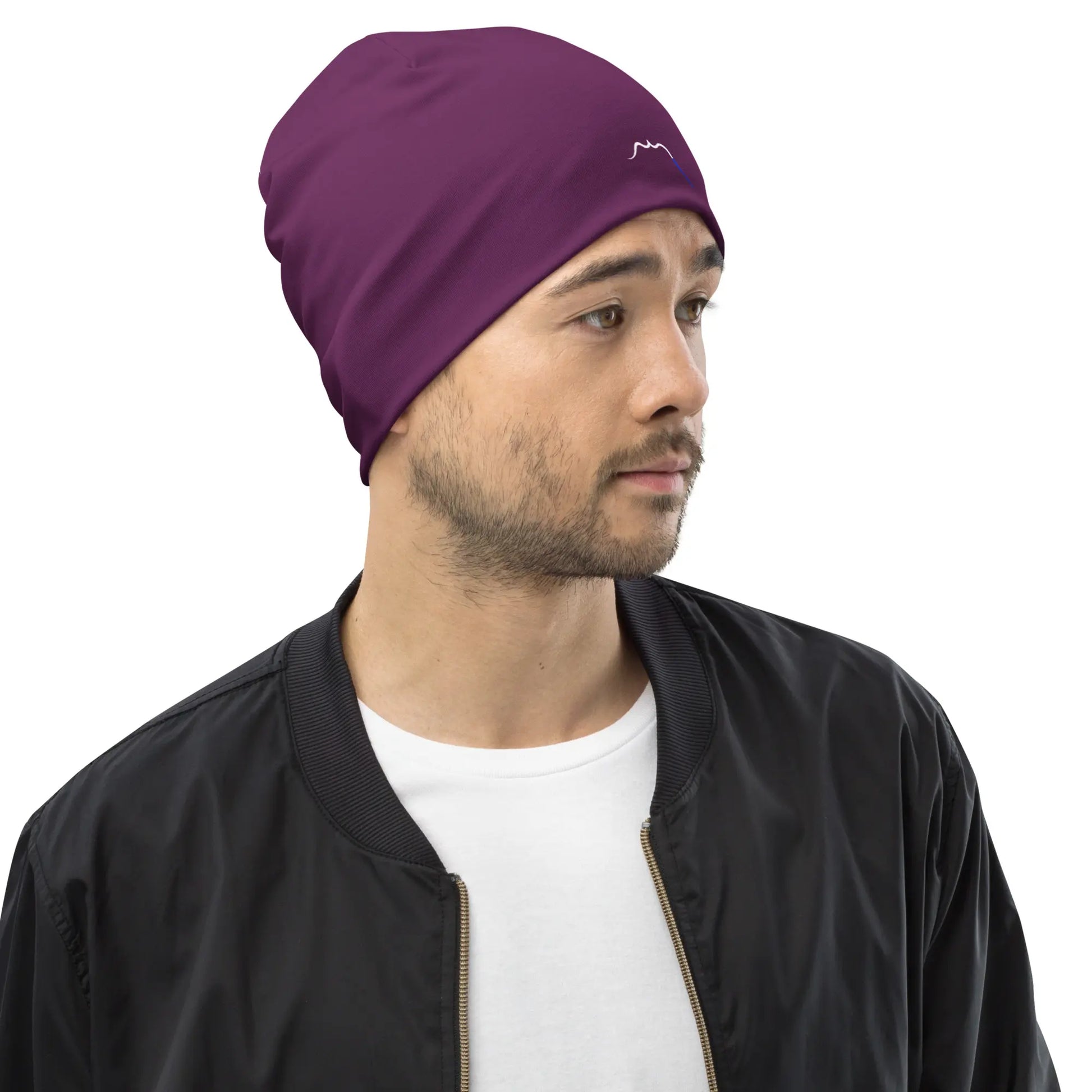 bonnet ttiki porté face coloris violet