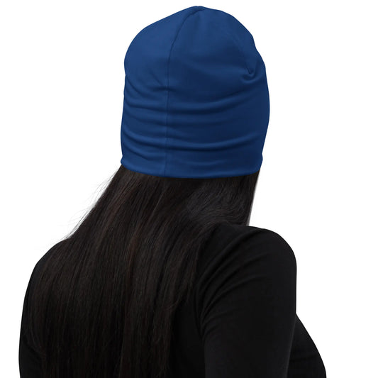 bonnet ttiki porté dos coloris bleu océan