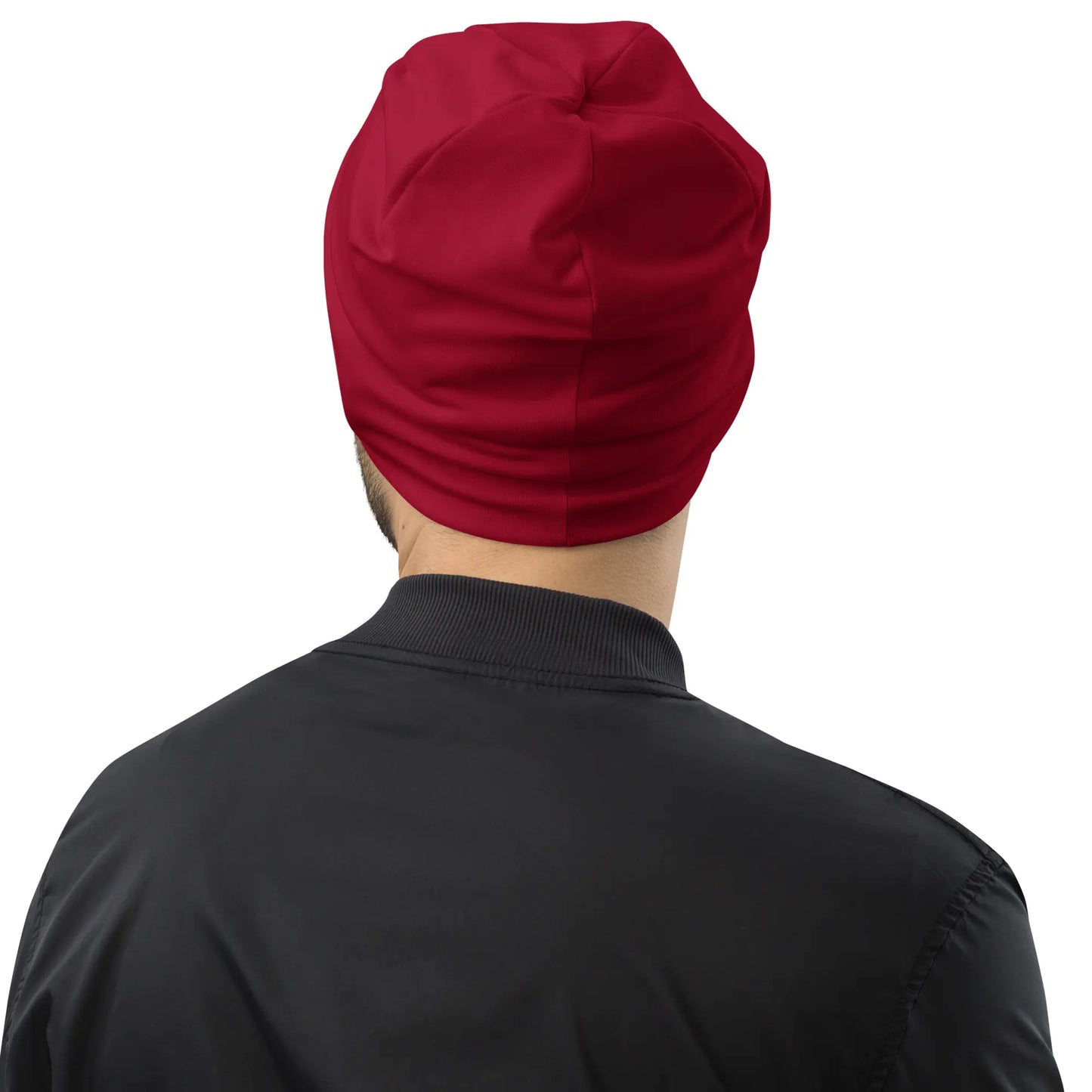bonnet ttiki porté dos coloris rouge foncé