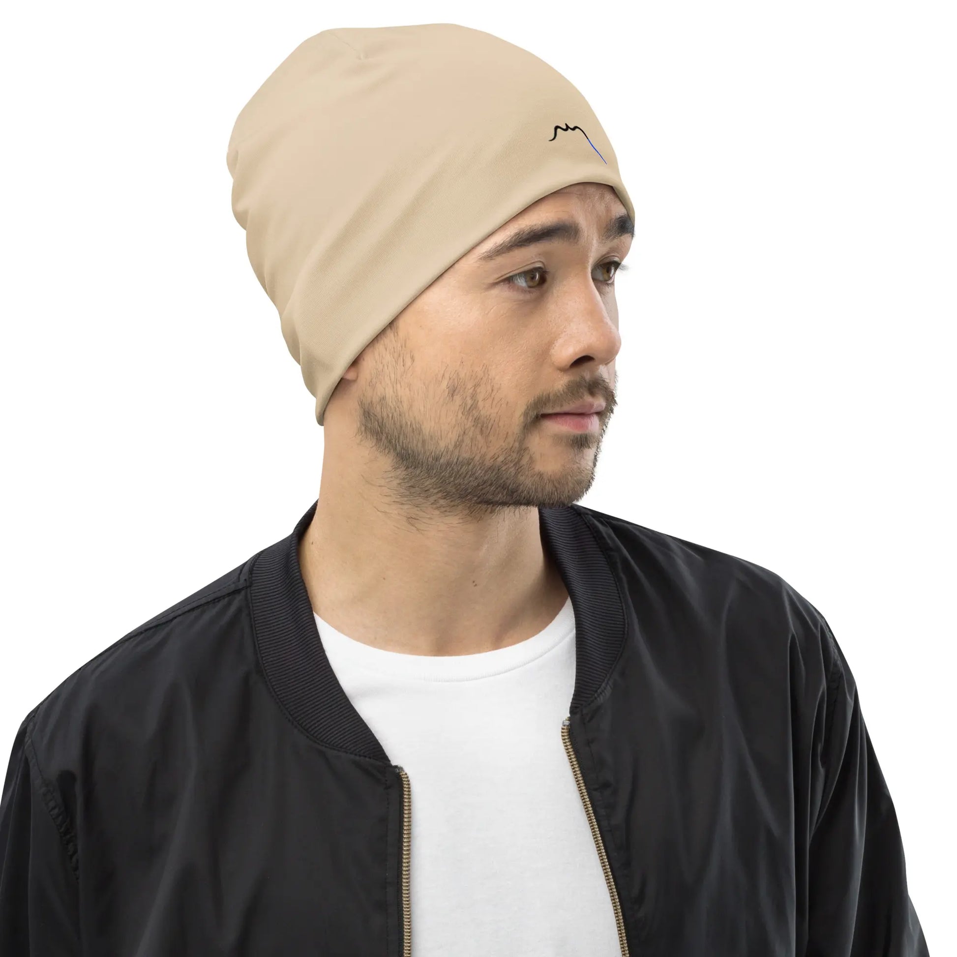 bonnet ttiki porté face coloris beige
