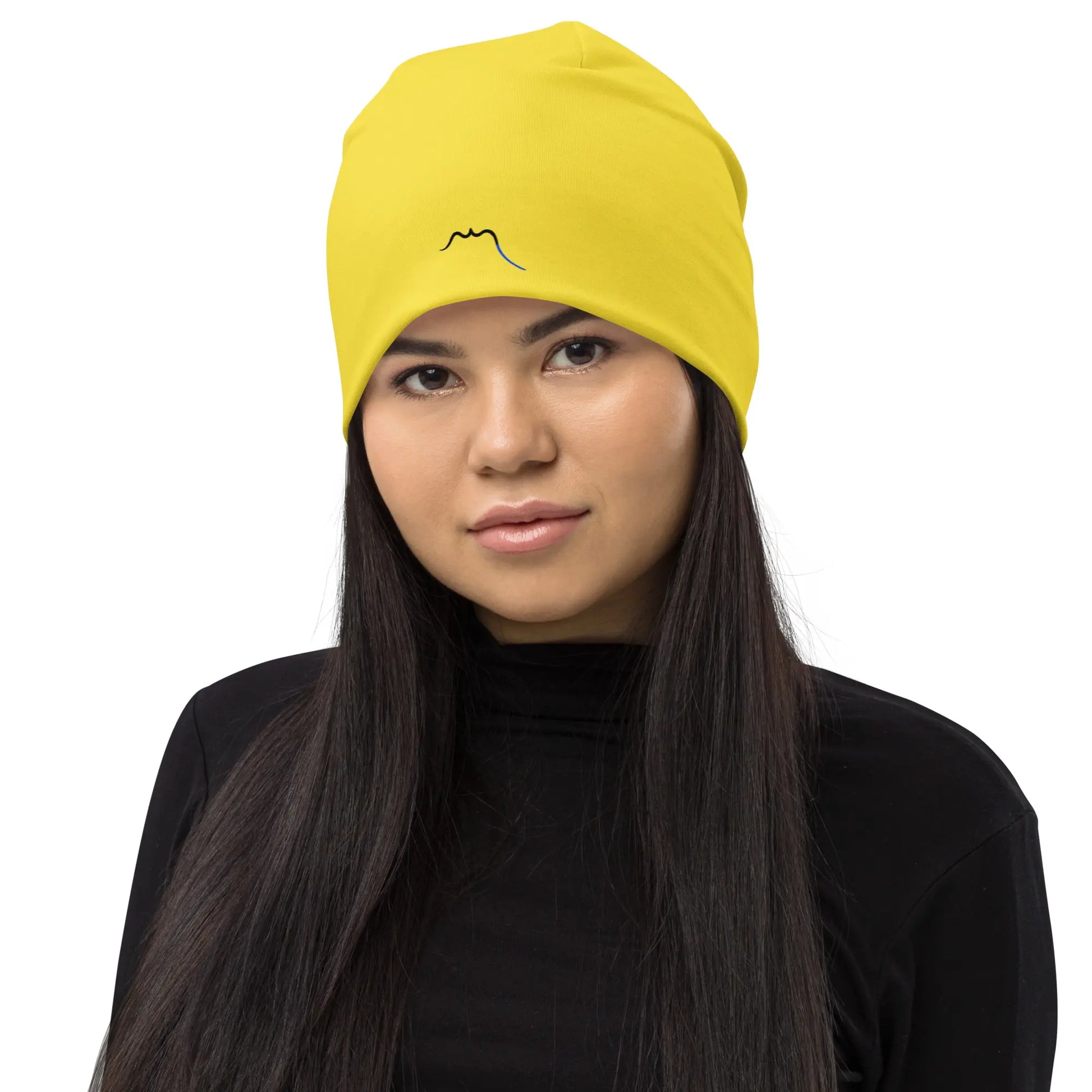 bonnet ttiki porté face coloris jaune