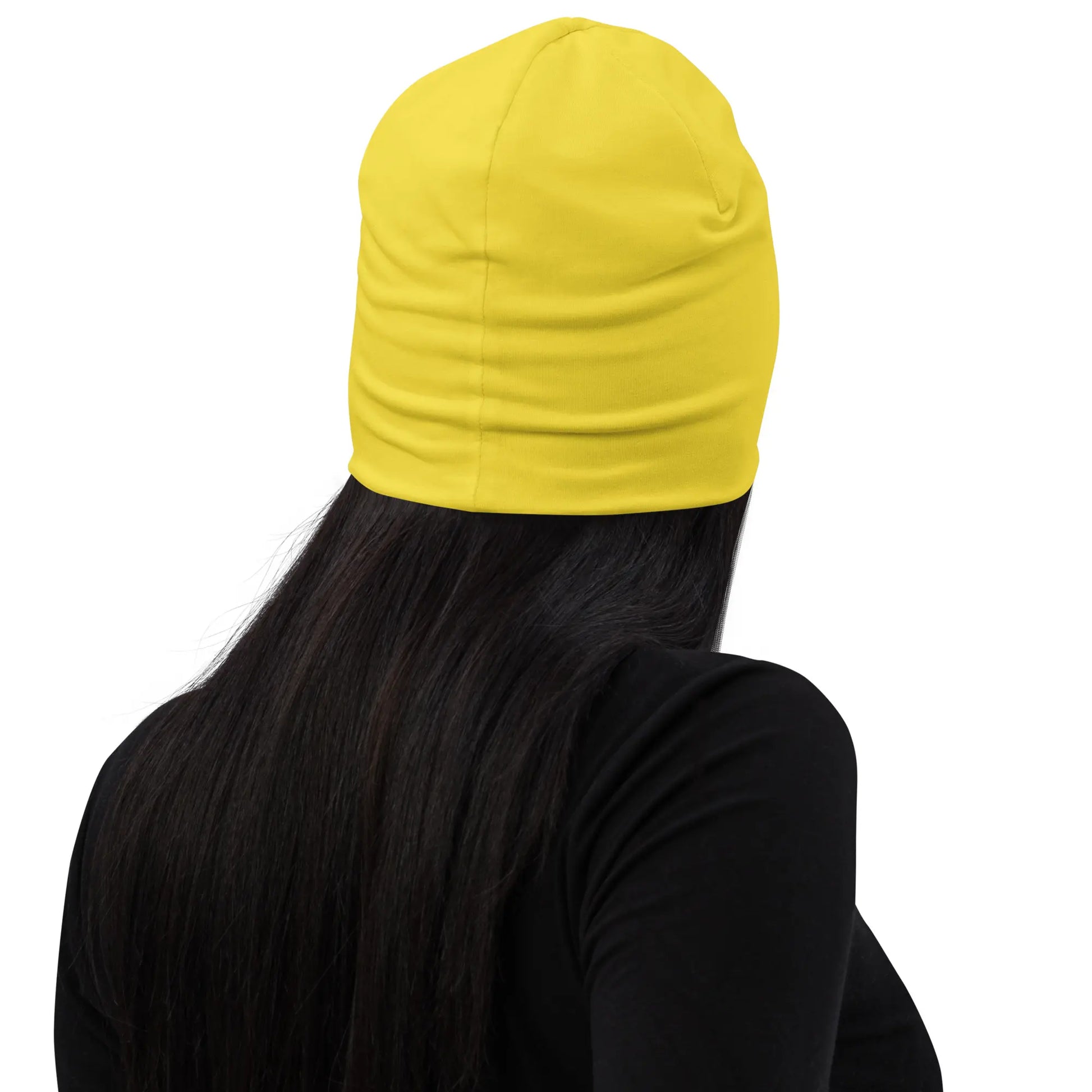 bonnet ttiki porté dos coloris jaune