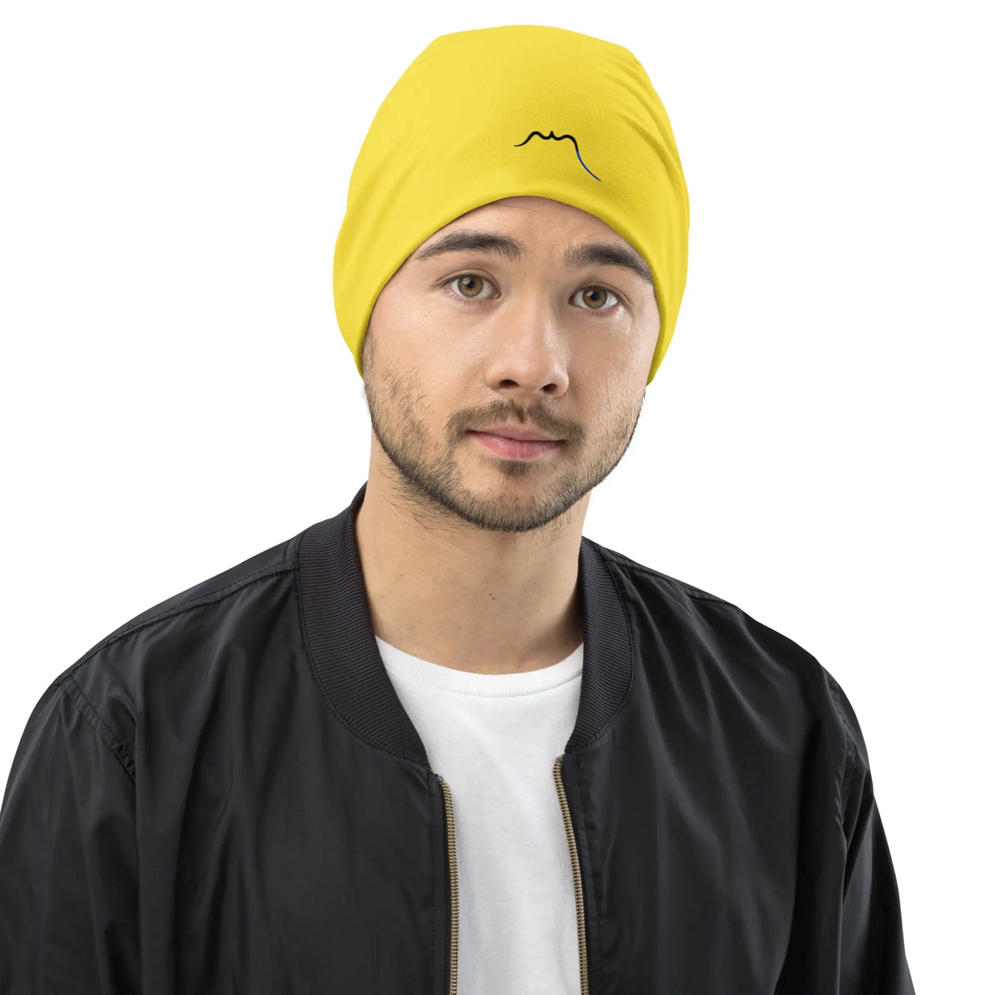 bonnet ttiki porté face coloris jaune