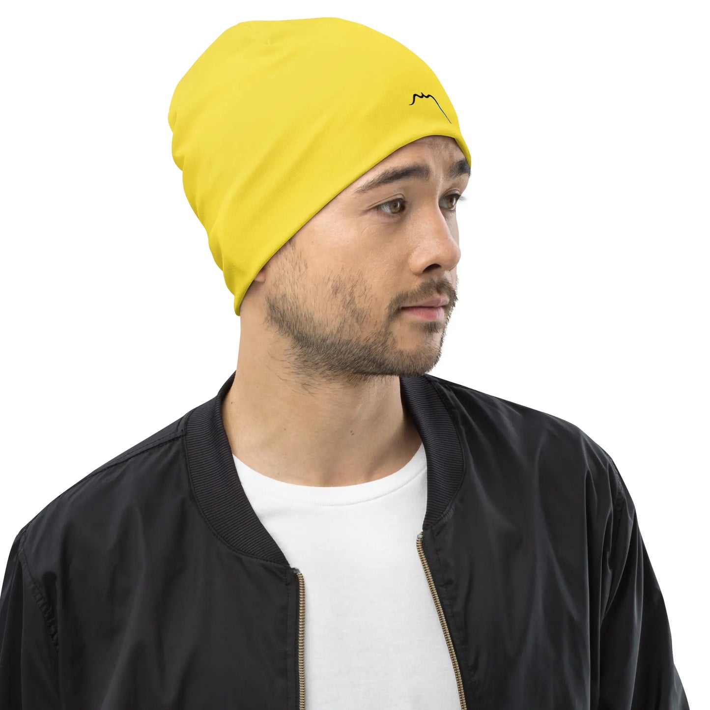 bonnet ttiki porté face coloris jaune
